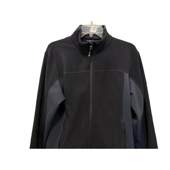 VAUDE Size Med Full Zip Jacket Sweatshirt Black Fleece - Picture 7 of 10